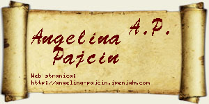 Angelina Pajčin vizit kartica